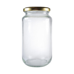 3d realistic vector icon. Glass jar.Clear Full Glass Jar For Branding