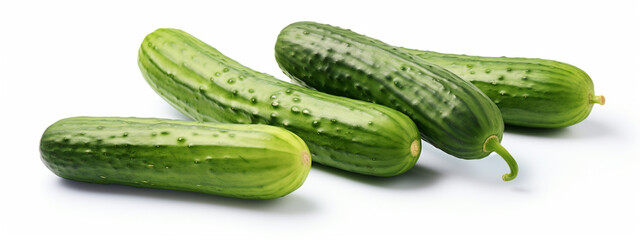 Cucumber or cucumbers on a white background
