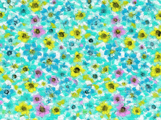 abstract colorful floral seamless pattern
