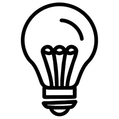 light bulb icon vector