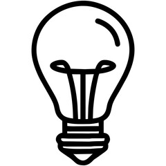 light bulb icon vector