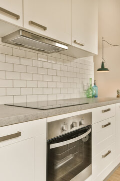 Closeup shot of induction in kitchen