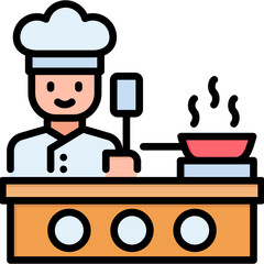 Chef Cooking Icon