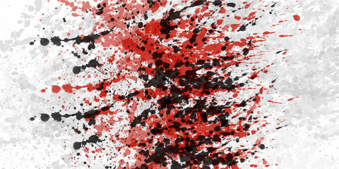 Red Black White water splash,powder on.grain surface spray paint galaxy view.spit on wall,backdrop surface liquid color messy painting splatter splashes.water ink.
