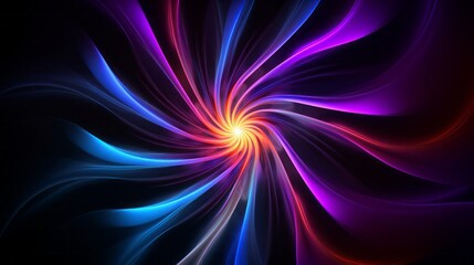 Obraz premium Abstract neon background glowing.