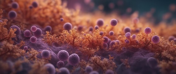 Abstract image of bacteria