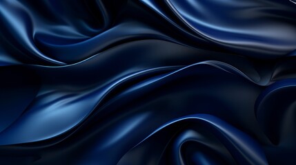 Obraz premium dark blue waves paint background.