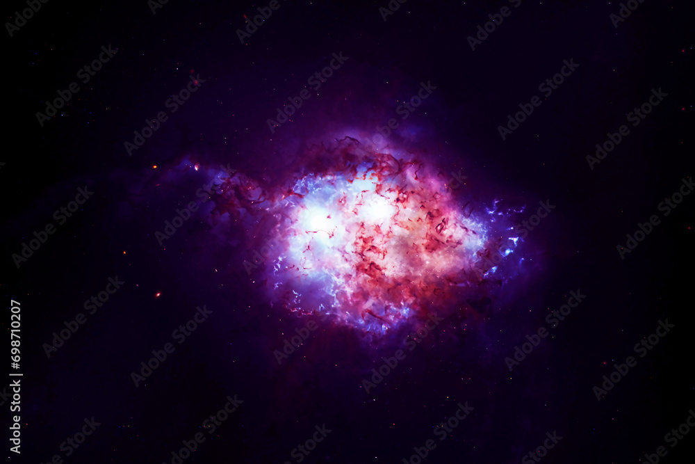 Wall mural cosmic nebula in deep space. elements of this image furnished by nasa