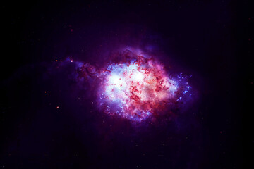 Cosmic nebula in deep space. Elements of this image furnished by NASA