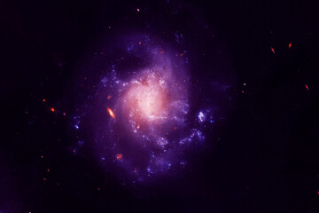 Beautiful space background. Elements of this image furnished by NASA