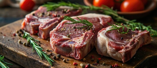uncooked meat cuts