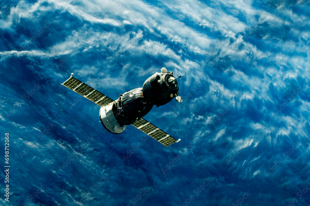 Poster spaceship. elements of this image furnished by nasa