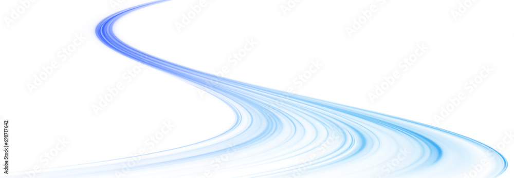Poster blue wave curved lines for presentations, illustration of articles and publications on technological