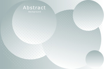 Modern abstract gray background elegant circle shape with space for your text. Futuristic concept and shiny white gradient circular lines pattern. Suit for banner, brochure, cover, flyer, poster