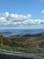 view of the mountains