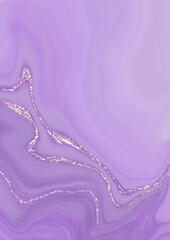 Abstract alcohol ink background with golden crackers. Design template with glitter kintsugi. Vector illustration.