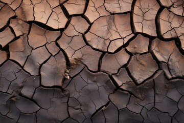 Natures variance Texture of dry, broken peat with slight moisture - obrazy, fototapety, plakaty
