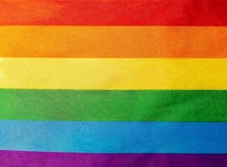 Lgbt rainbow flag. Symbol of lesbian, gay, bisexual, transgender, and queer pride. - obrazy, fototapety, plakaty