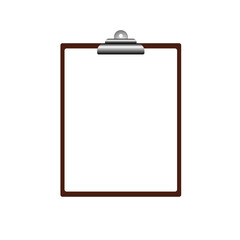 Clipboard. Illustration of a clipboard on a white background.