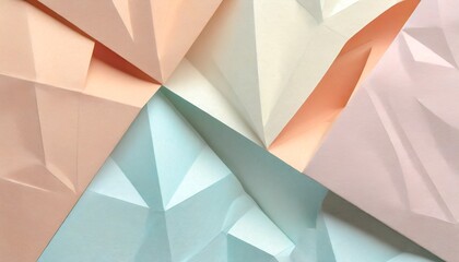 pastel color origami paper 16:9 widescreen wallpaper / backdrop / background, graphic resources