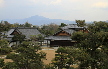 Fototapeta na wymiar Garten der Burg Nijo in Kyoto, Japan
