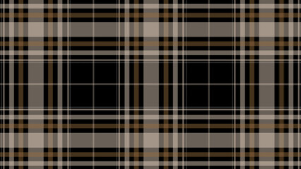 Brown and beige check plaid in the black background