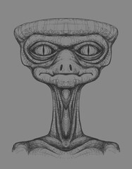 Alien creature - digital painting