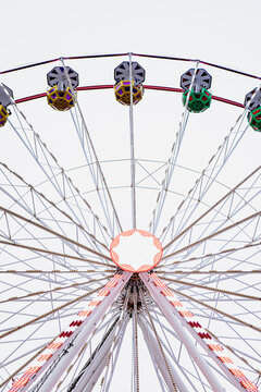 From below of ferris wheel in Bayonne