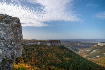 The autumn landscape of the mountain valley is an amazing, beautiful place at any time of the year....