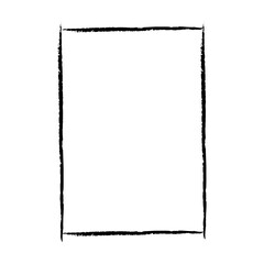 Obraz premium Frame border grunge shape iconfor decorative vintage doodle element for design in vector illustration