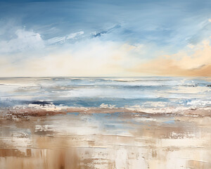 Coastal Whisper: A Canvas of Sea and Sand