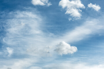 blue sky with white clouds