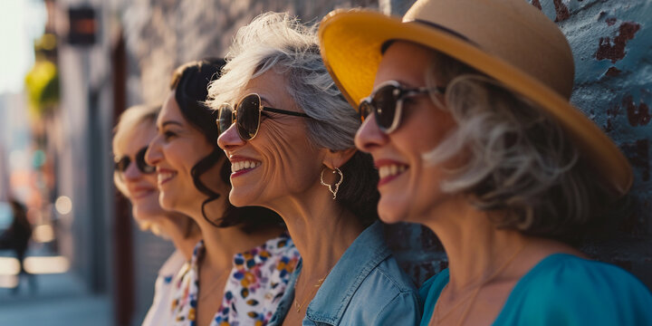 mujeres por encima de sus 50 a&ntilde;os muy felices 