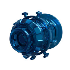 Metal abstract shape, 3d render © neurostructure