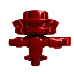 Metal abstract shape, 3d render © neurostructure