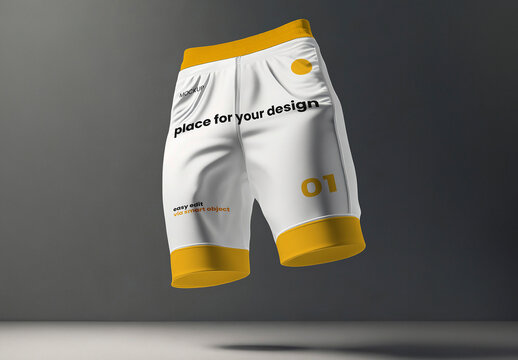 Short Side Floating Mockup