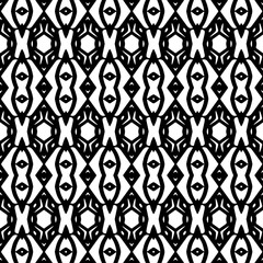 Abstract Shapes.Vector seamless black and white pattern.Design element for prints, decoration, cover, textile, digital wallpaper, web background, wrapping paper, clothing, fabric, packaging, cards.