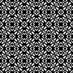 Abstract Shapes.Vector seamless black and white pattern.Design element for prints, decoration, cover, textile, digital wallpaper, web background, wrapping paper, clothing, fabric, packaging, cards.