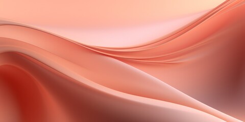 Abstract wavy pattern in peach fuzz and apricot crush colour, monochrome background for website.