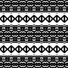 Abstract Shapes.Vector seamless black and white pattern.Design element for prints, decoration, cover, textile, digital wallpaper, web background, wrapping paper, clothing, fabric, packaging, cards.