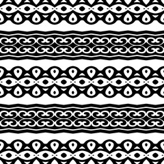 Abstract Shapes.Vector seamless black and white pattern.Design element for prints, decoration, cover, textile, digital wallpaper, web background, wrapping paper, clothing, fabric, packaging, cards.