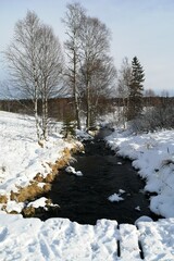 river in winter
