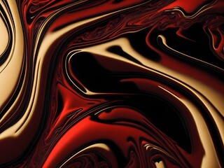 Obraz premium Abstract marble textured background. Fluid art modern 3d wallpaper. Luxury marble with red and gold paint