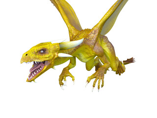 ドラゴン　3DCG レンダリング