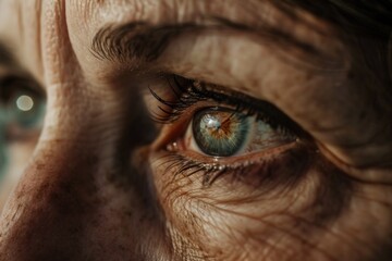 Macro Photography of a Multicolored Human Eye