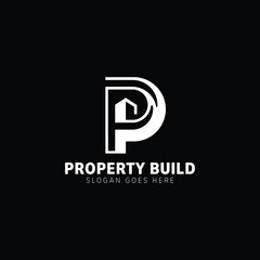 Building With Letter P Logo Design
