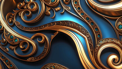 Beautiful mystical patterns on glass, swirls for design, advertising banner for design,