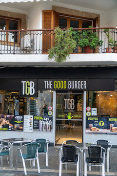 TGB Burger entrance in Denia. 
Denia, Alicante, Spain 12 26 2023