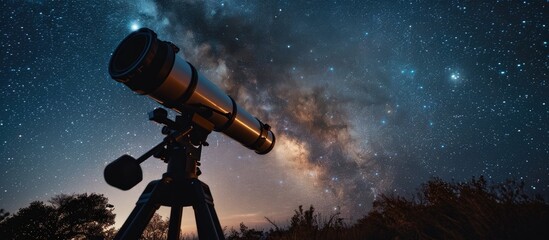 Telescope and equipment to observe stars, Milky Way, and planets in natural environments, away from...