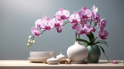Botanical Elegance: A Captivating Art Piece Showcasing a Very Beautiful Orchid
